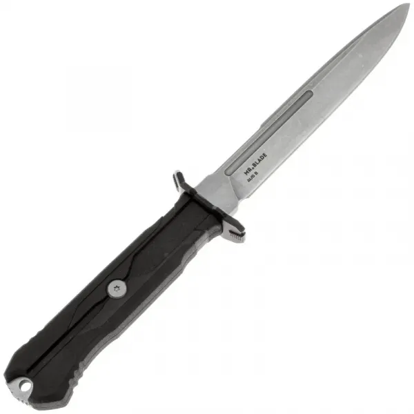 Тактический нож Mr.Blade Leshiy stonewash сталь AUS-8, рукоять Black Elastron