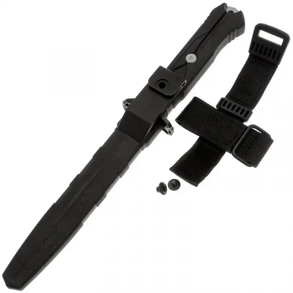 Тактический нож Mr.Blade Leshiy stonewash сталь AUS-8, рукоять Black Elastron