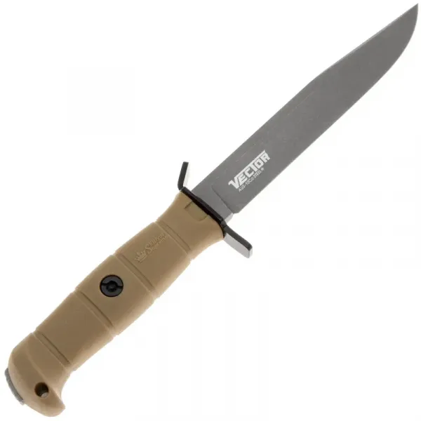 Тактический нож Kizlyar Supreme Vector сталь AUS-10Co Tacwash, рукоять Desert Kraton