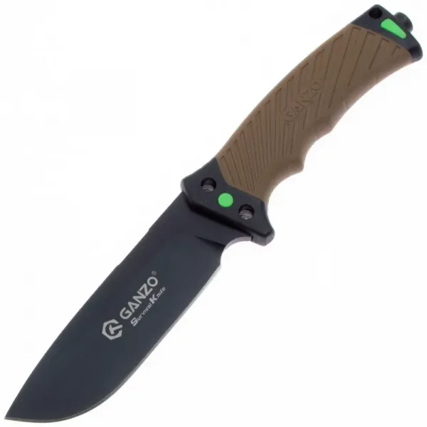 Туристический нож Ganzo G8012 vers.2.0 cталь 8Cr13MoV, рукоять ABS/TPE