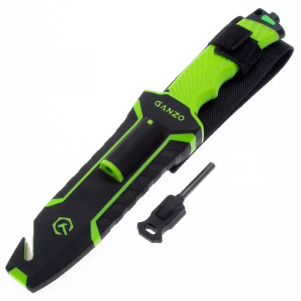 Туристический нож Ganzo G8012 vers.2.0 cталь 8Cr13MoV, рукоять ABS/TPE