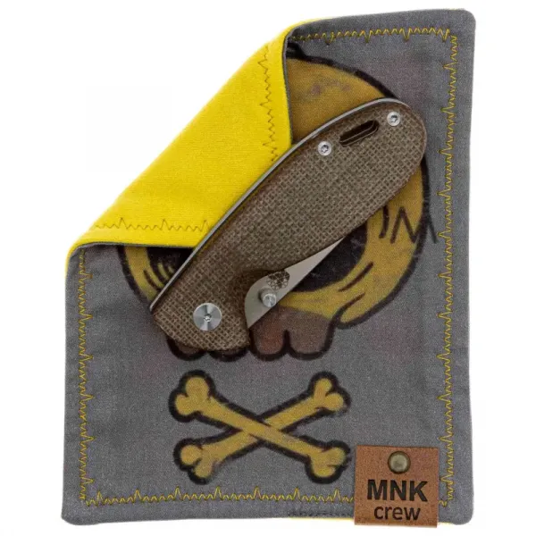 Хэнк мини (платок) MonkeyCREW Yellow skull 13х16см