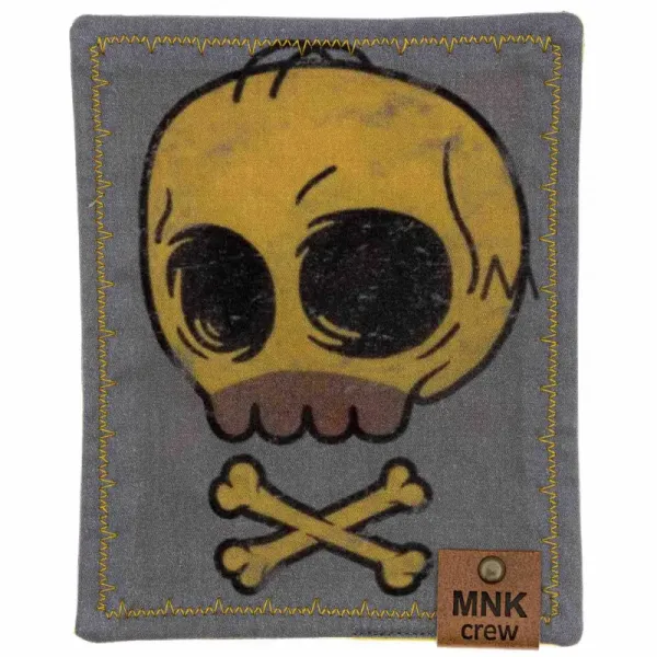 Хэнк мини (платок) MonkeyCREW Yellow skull 13х16см