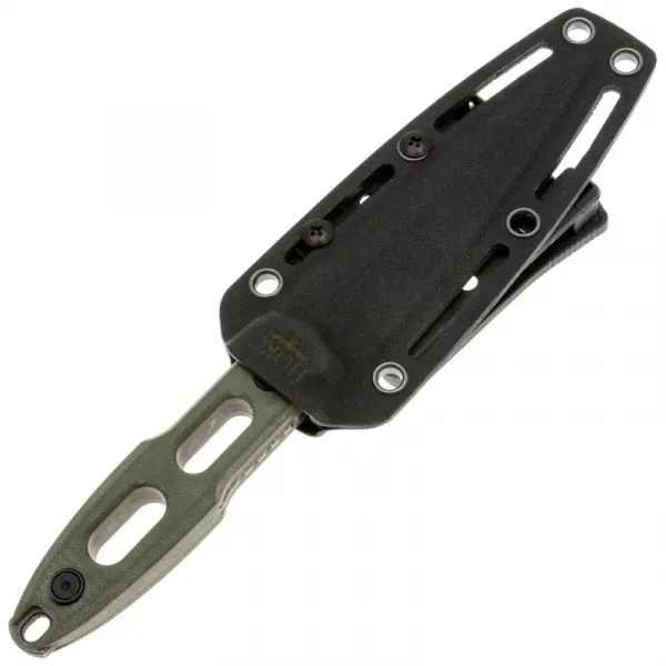 Тактический нож НОКС Кондор-Т blackwash сталь D2, рукоять Green G10