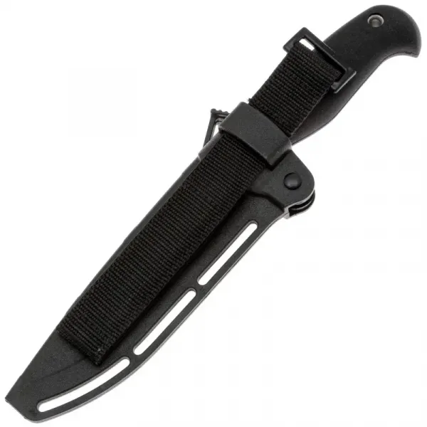 Туристический нож Кизляр Линь черный сталь AUS-8, рукоять эластрон
