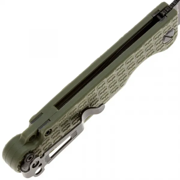 Складной нож Daggerr Piranha DL blackwash сталь 8Cr14MoV, рукоять Olive FRN