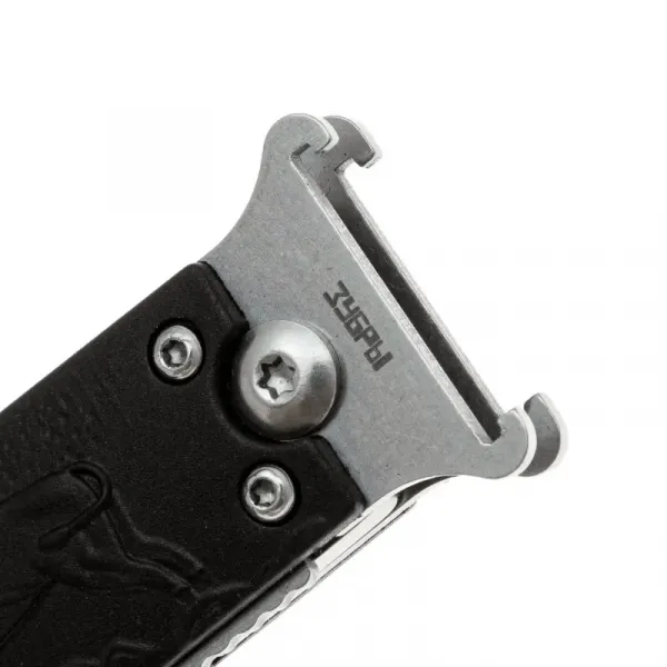 Складной нож Перемен Зубры stonewash 8Cr14MoV, рукоять Black FRN