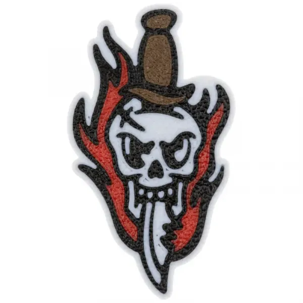 Патч Error Огненный череп