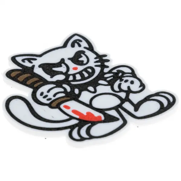 Патч Error Кот с ножом большой