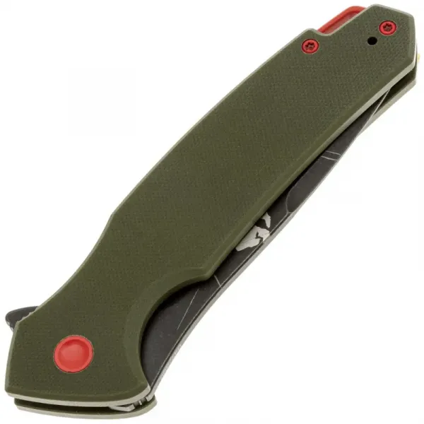 Складной нож Mr.Blade Hellcat Mini Boba Fett blackwash сталь VG-10, рукоять Olive G10