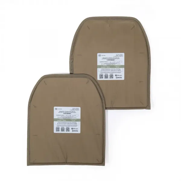 Пакеты противоосколочные грудь/спина БЖ «БОР — М» С2 (комплект)