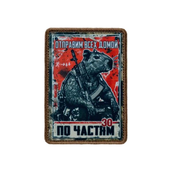 Нашивка, патч "По частям, Капибара, серия 30"