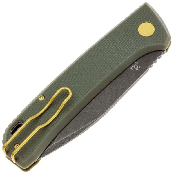 Нож Boker Plus FRND blackwash сталь D2 рукоять OD Green Grivory (01BO923)