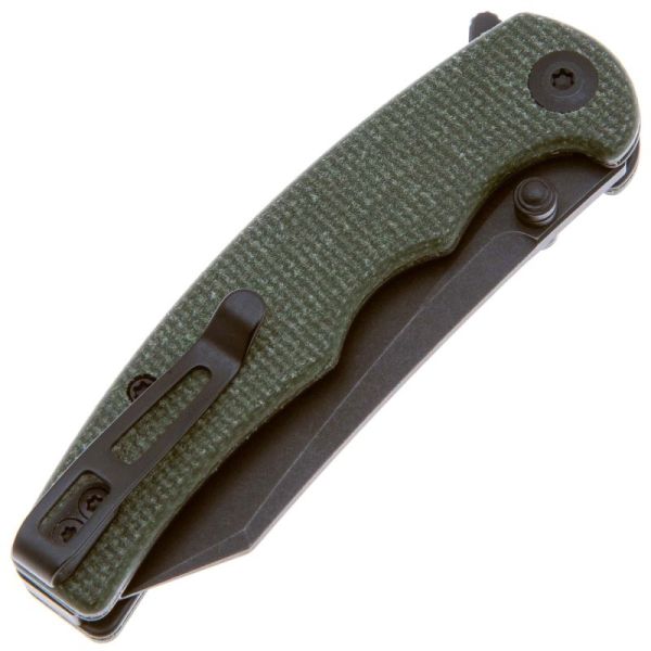Нож CIVIVI Mini Elementum Fixed сталь Nitro-V, рукоять Dark Green Canvas Micarta