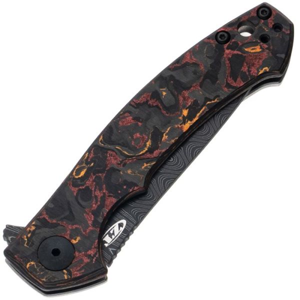 Складной нож ZT 0450CFDAMS Sinkevich сталь Damasteel Vegas