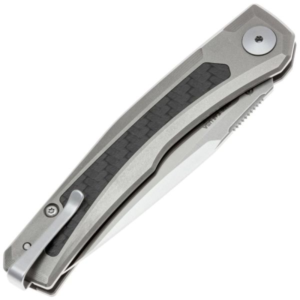 Складной нож ZT 0556 satin сталь MagnaCut, рукоять Titanium/Carbon Fiber