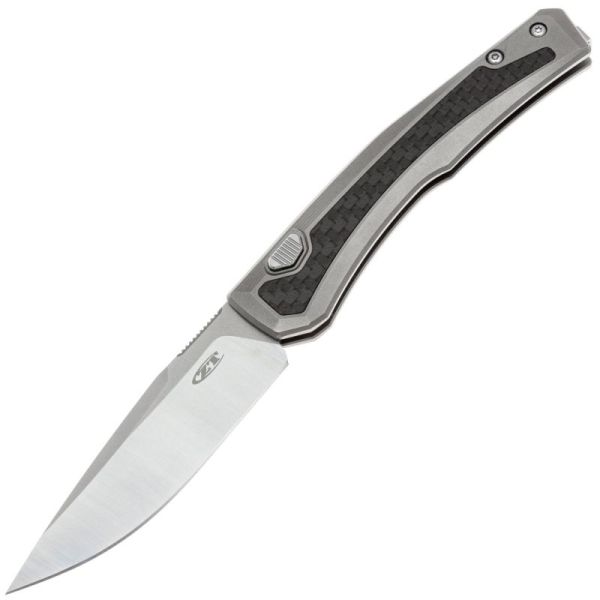 Складной нож ZT 0556 satin сталь MagnaCut, рукоять Titanium/Carbon Fiber