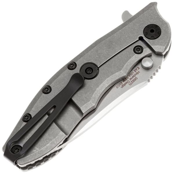 Складной нож ZT K0562Ti Hinderer Slicer CPM-20CV Satin, рукоять титан