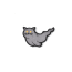 Патч Ghost Cat Grey