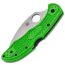 Складной нож Spyderco Salt 2 Wharncliffe Serrated сталь LC200N, рукоять Green FRN
