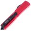 Автоматический нож Microtech Ultratech T/E DLC/Satin сталь M390, рукоять Red Aluminium