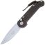 Складной нож Microtech LUDT stonewash сталь M390, рукоять Black Aluminum