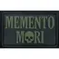 Нашивка, патч "Memento Mori", ПВХ с липучкой.