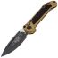 Складной нож Microtech LUDT Gen III Black сталь M390MK, рукоять Tan Aluminum