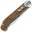 Складной нож Перемен Мысь stonewash 8Cr14MoV, рукоять Brown FRN