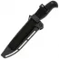 Туристический нож Кизляр Линь черный сталь AUS-8, рукоять эластрон