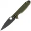 Складной нож Daggerr Piranha DL blackwash сталь 8Cr14MoV, рукоять Olive FRN