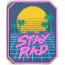 Нашивка, патч "Stay Rad" ПВХ тактическая с липучкой.