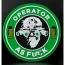 Нашивка, патч "Operator as FCK" ПВХ тактическая с липучкой.