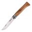 Нож Opinel №8, нержавеющая сталь, рукоять оливковое дерево, деревянный футляр, чехол, 001004