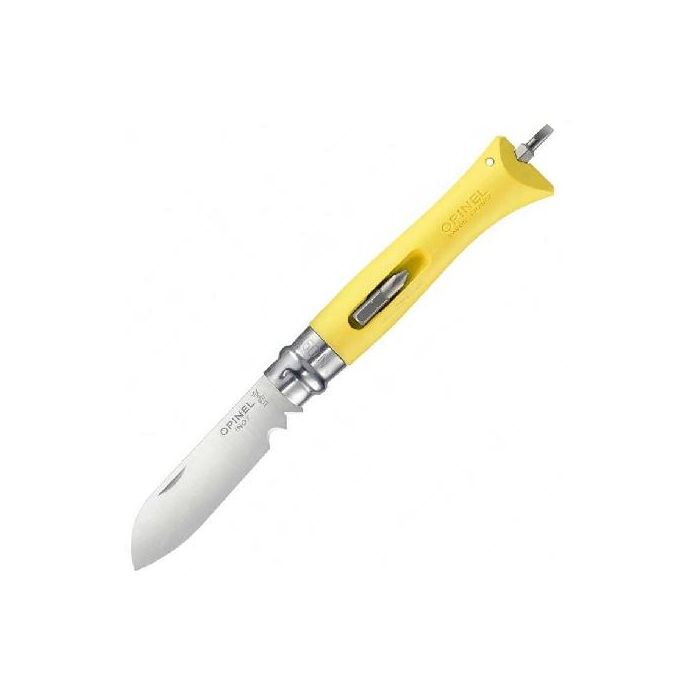 Нож Opinel №09 DIY, нержавеющая сталь, сменные биты, желтый, 001804