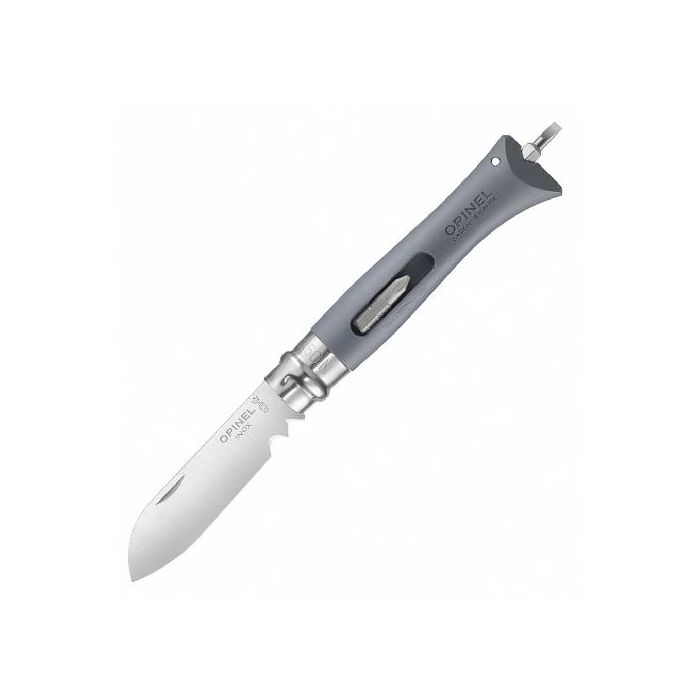 Нож Opinel №09 DIY, нержавеющая сталь, сменные биты, серый, блистер, 002139