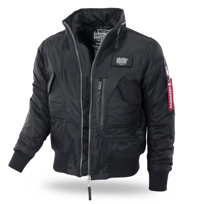 Куртка  АВИАТОР Dobermans Aggressive. OFFENSIVE, Black