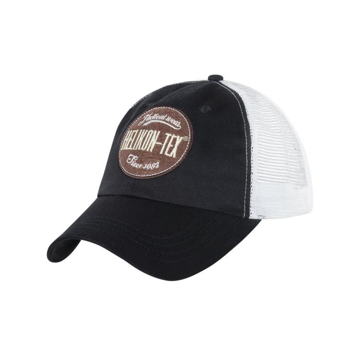 Бейсболка Trucker Logo Helikon, цвет  BLACK/WHITE