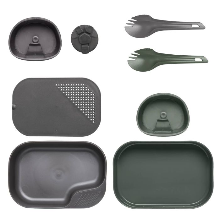 Набор посуды Wildo CAMP-A-BOX® Duo Complete, цвет Olive Green