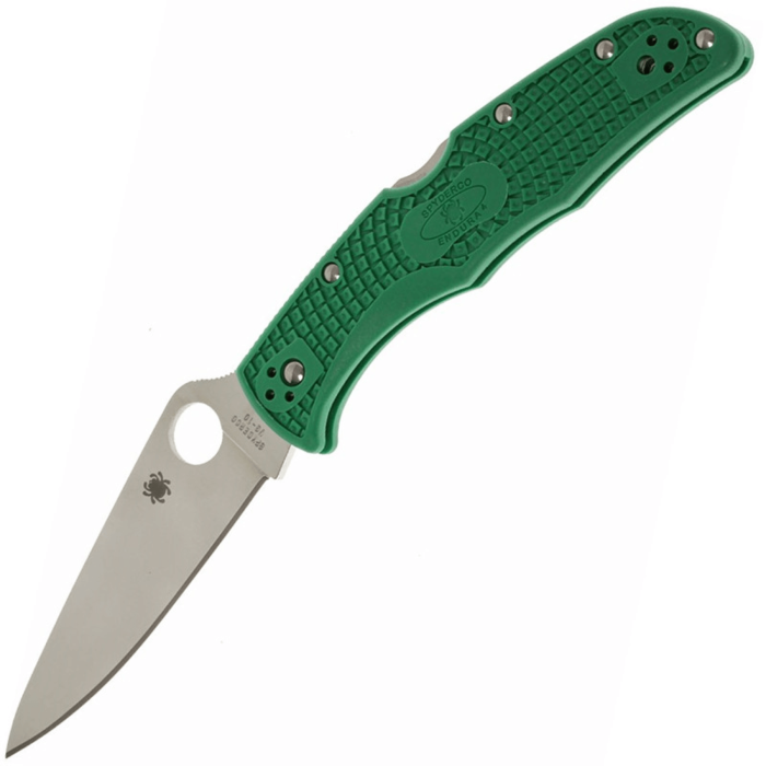 Складной нож Spyderco Endura 4 сталь VG-10, рукоять Green FRN