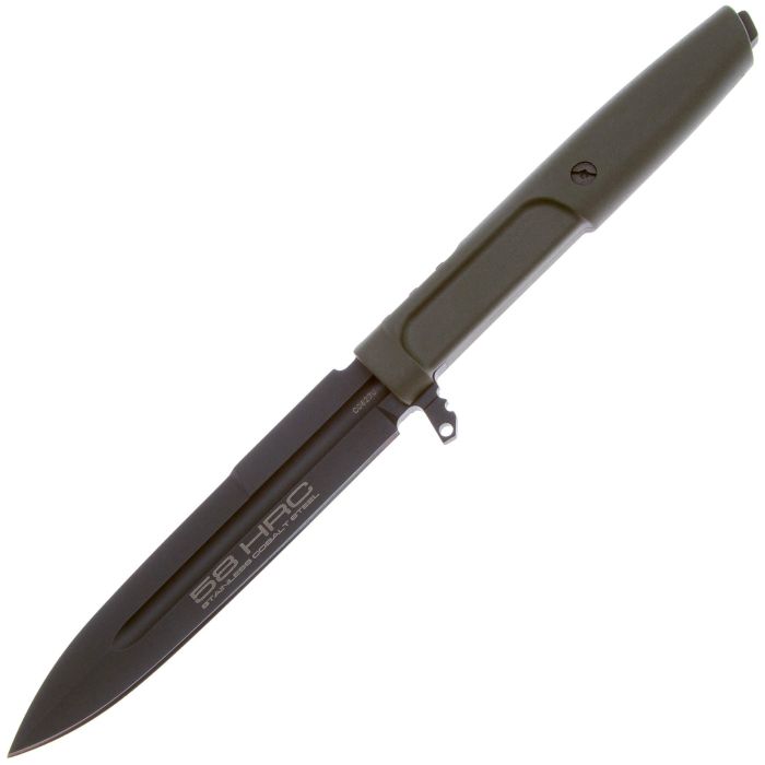 Тактический нож Extrema Ratio Requiem black сталь N690, рукоять Ranger Green Forprene