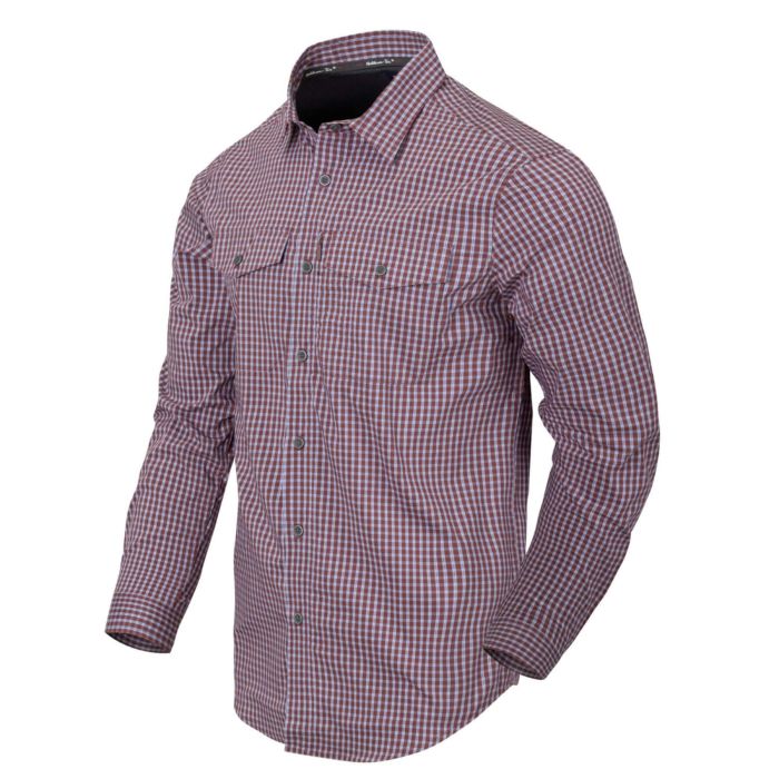 Рубашка COVERT CONCEALED CARRY Helikon, цвет SCARLET FLAME CHECKERED