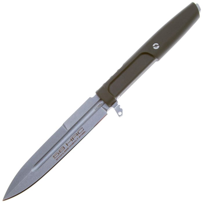Тактический нож Extrema Ratio Requiem stonewash сталь N690, рукоять Ranger Green Forpren