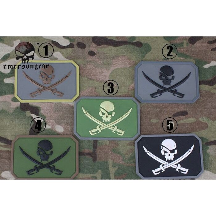Патч Pirate Skull PVC EmersonGear-1