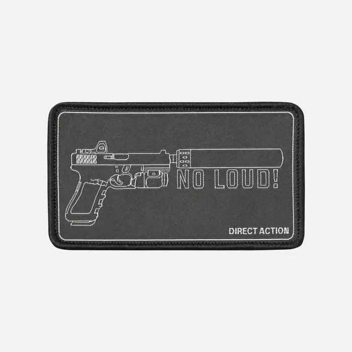 Нашивка «NO LOUD!» чёрная