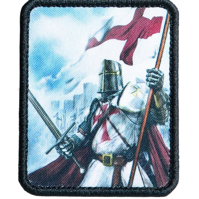 Нашивка, патч "Крестоносец" тактическая с липучкой