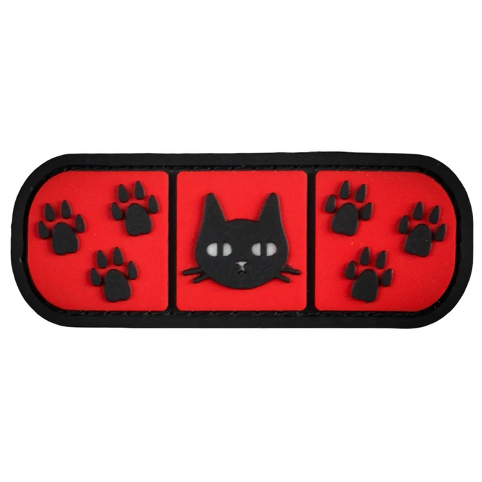 Нашивка, патч "Котопластырь" ПВХ тактическая с липучкой