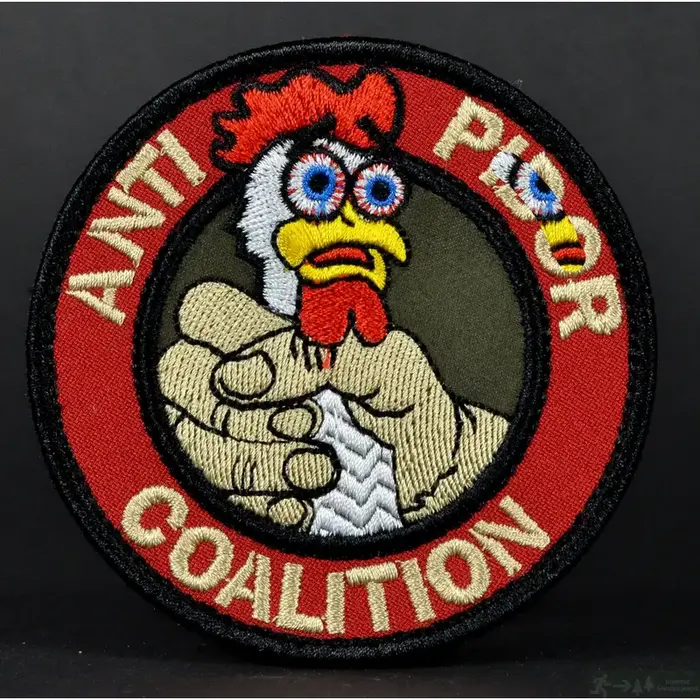 Нашивка, патч "Антикоалиция" тактическая с липучкой.
