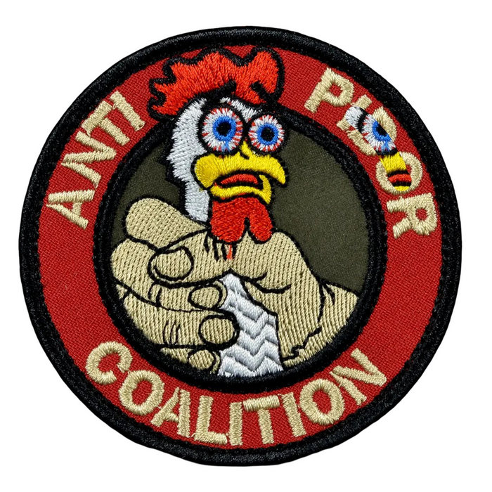 Нашивка, патч "Антикоалиция" тактическая с липучкой.