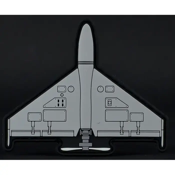 Нашивка, патч "Герань", ПВХ с липучкой.